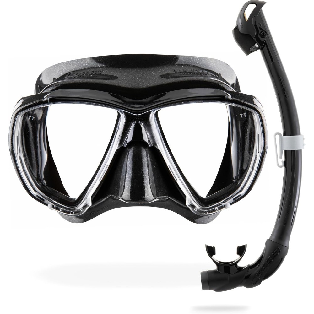 Masca snorkeling Cressi Big Eyes Seal Dry, adulti, lentile panoramice, silicon, snorkel dry, livrare 7-9 zile