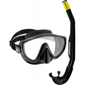 Set snorkeling Cressi Tino & Island 2.0, masca Tino si snorkel Island 2.0, unisex, marime universala, silicon, livrare 7-9 zile