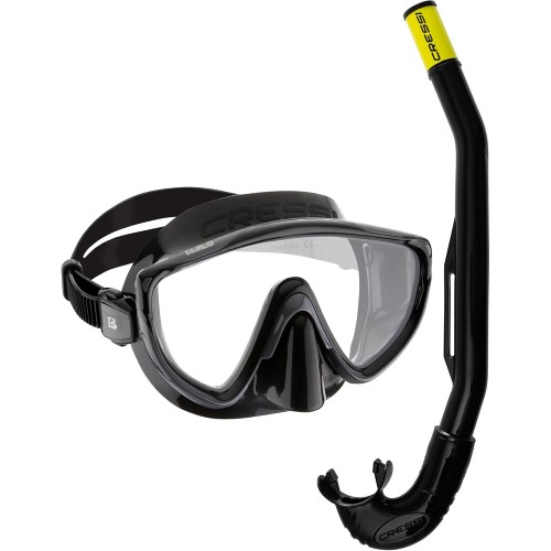 Set snorkeling Cressi Tino & Island 2.0, masca Tino si snorkel Island 2.0, unisex, marime universala, silicon, livrare 7-9 zile